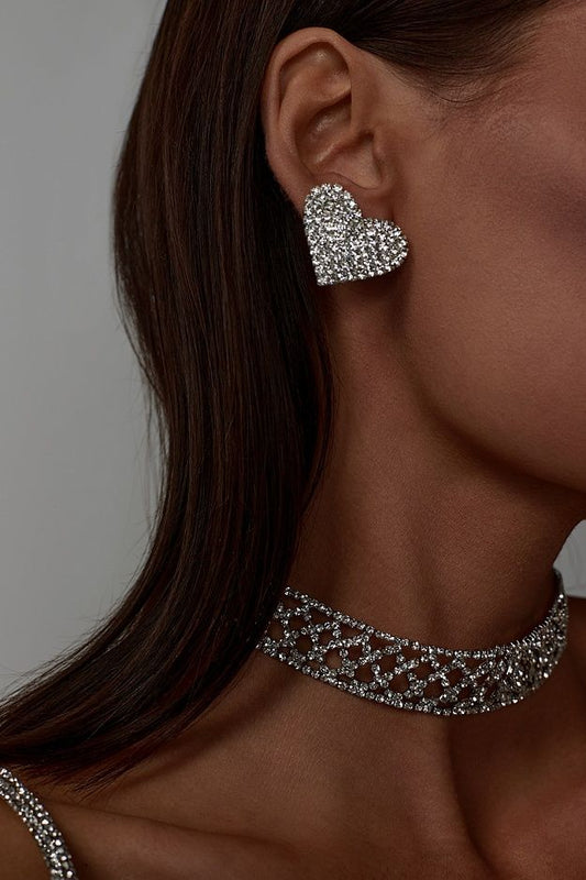 earrings pusety serdtsa