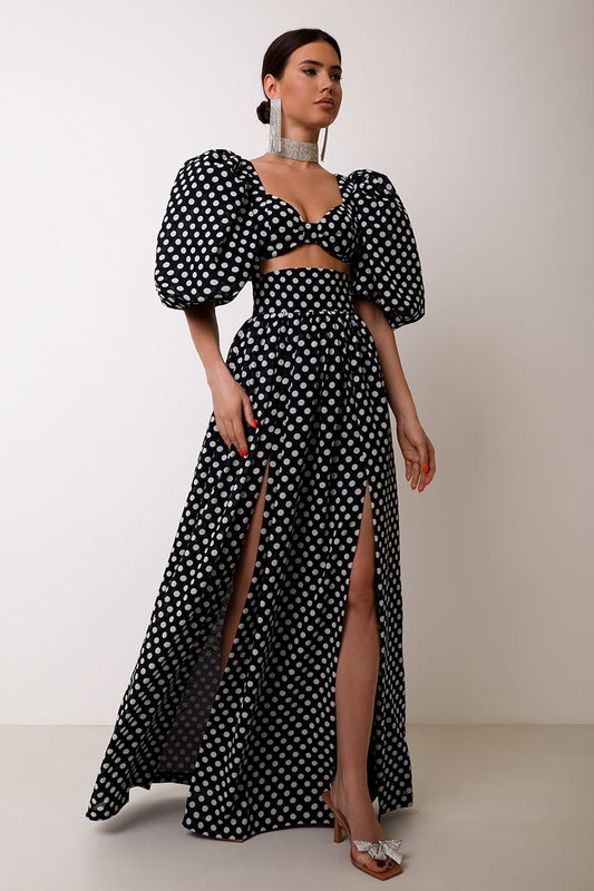 High Waisted Maxi Skirt