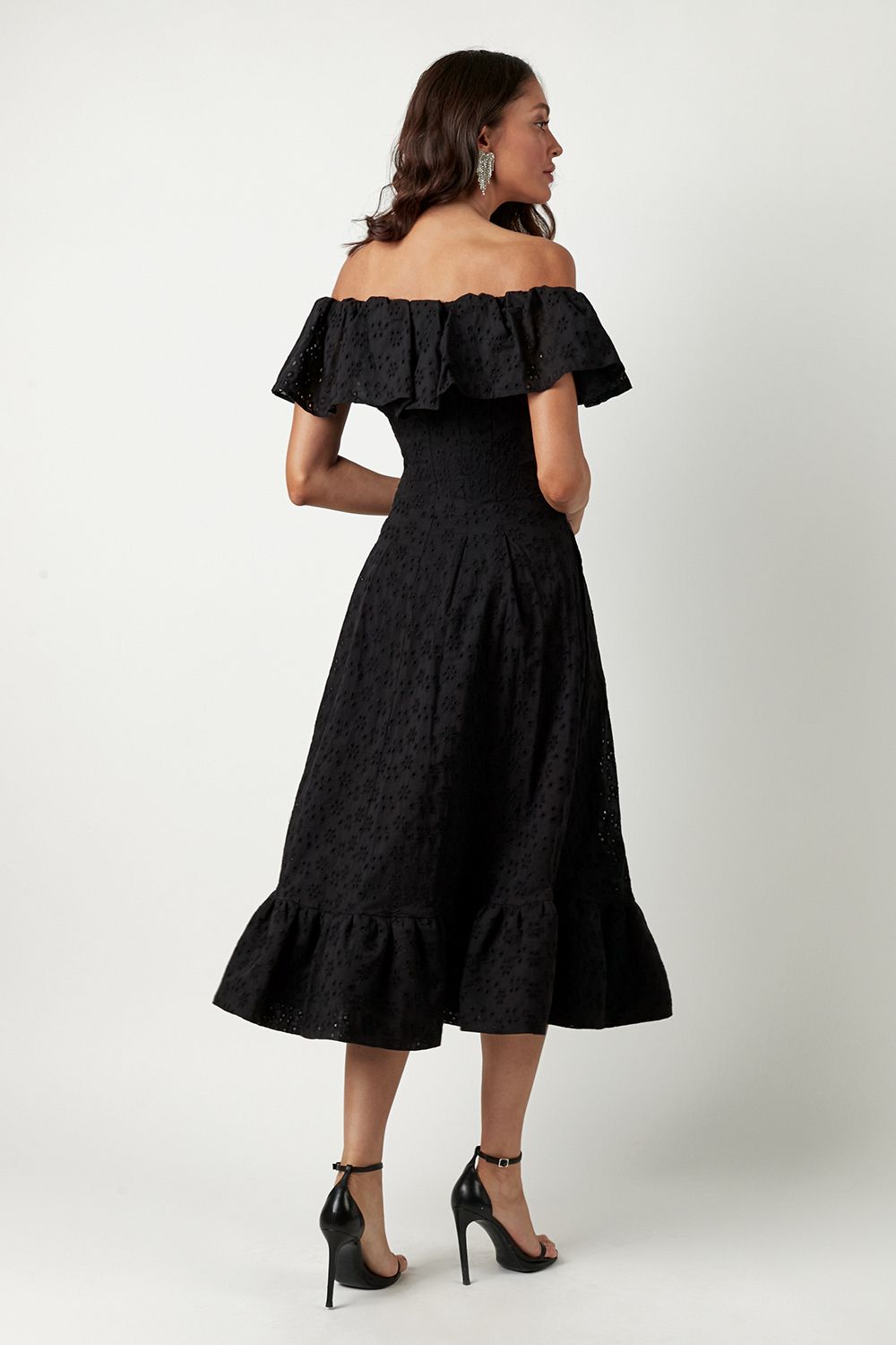 Everyday off-the-shoulder midi dress