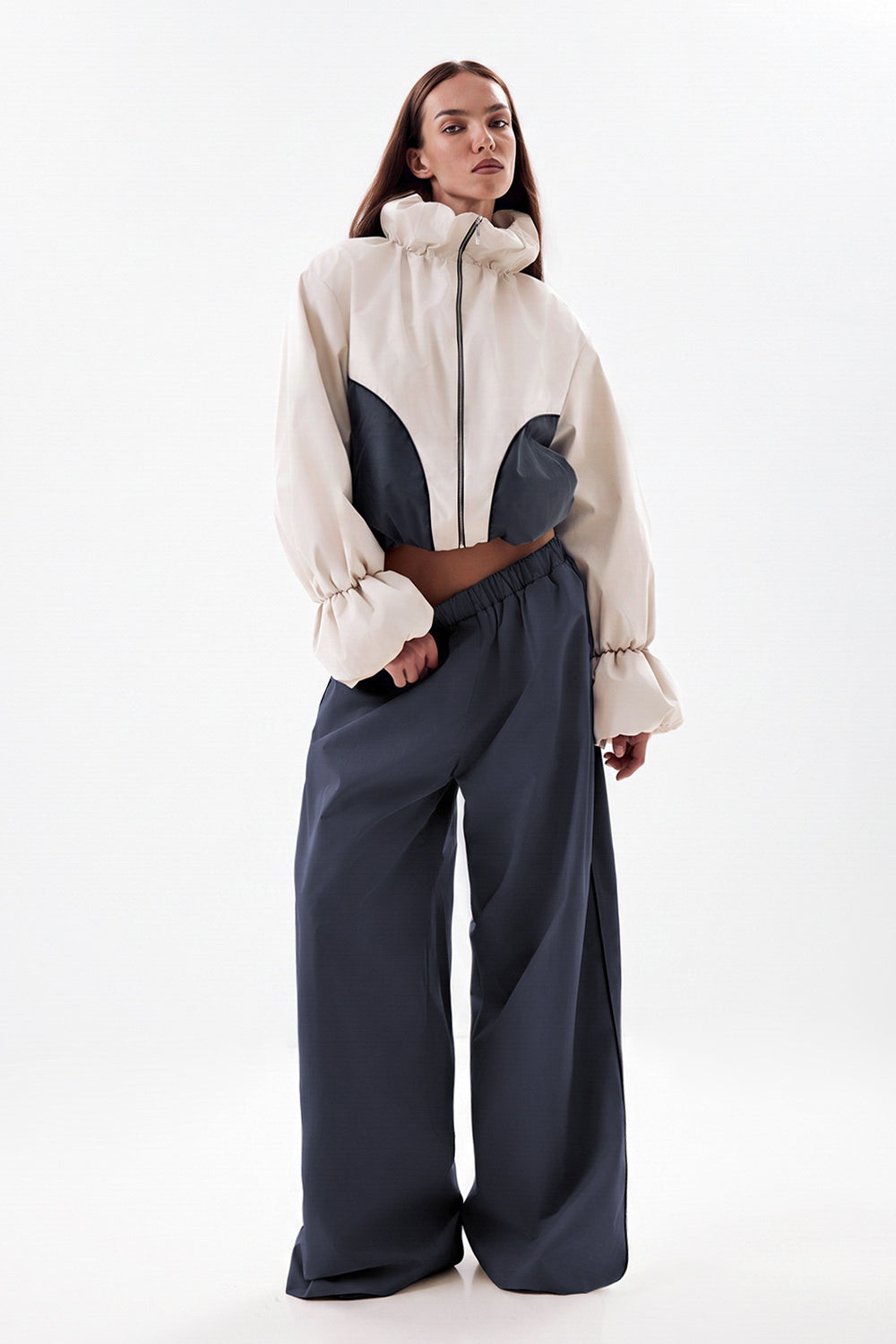 Relaxed-Fit Pants with Elastic Waist