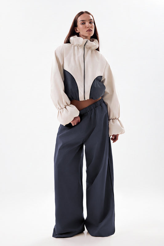 Relaxed-Fit Pants with Elastic Waist
