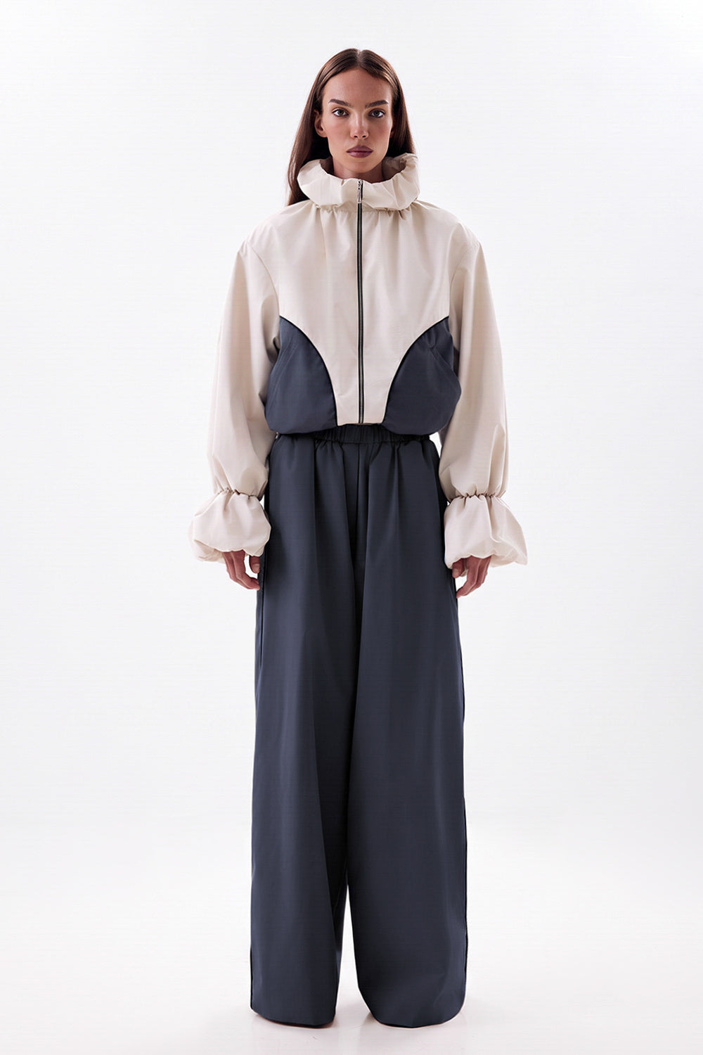 Relaxed-Fit Pants with Elastic Waist