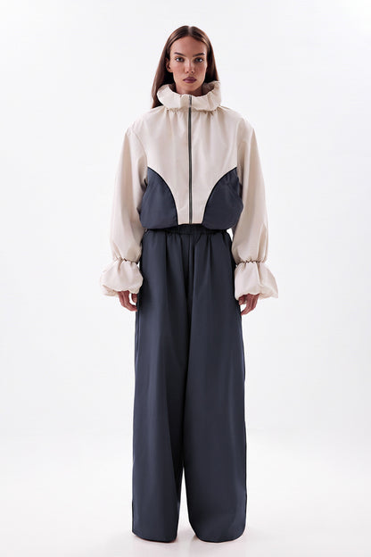 Relaxed-Fit Pants with Elastic Waist