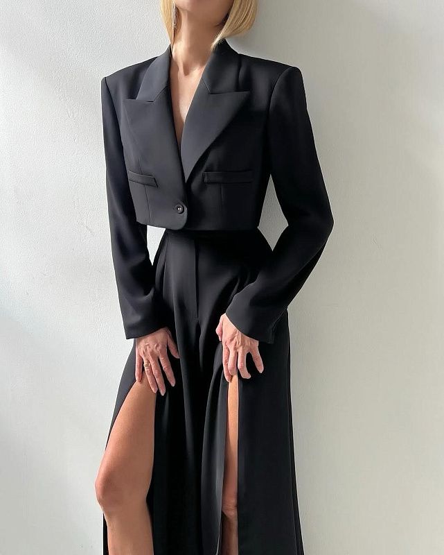 Pants with slits