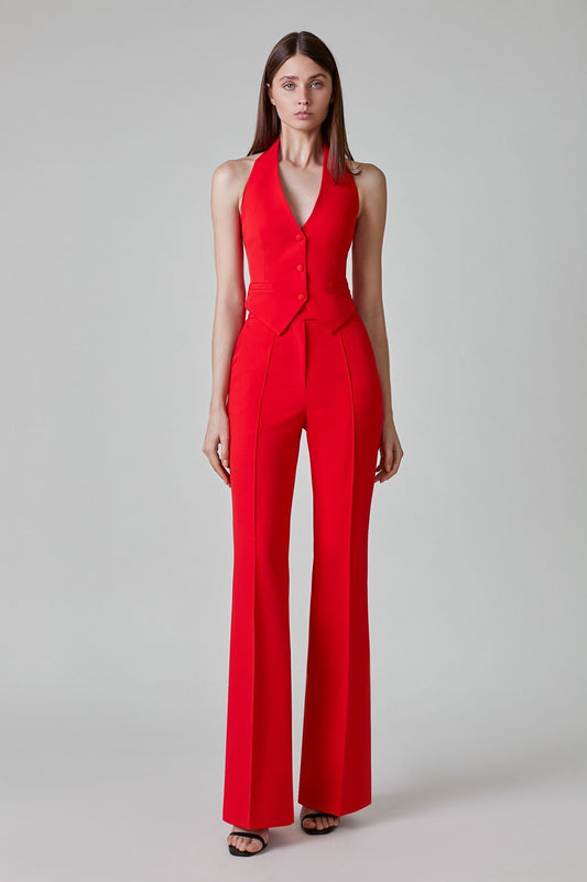 Flared suit trousers