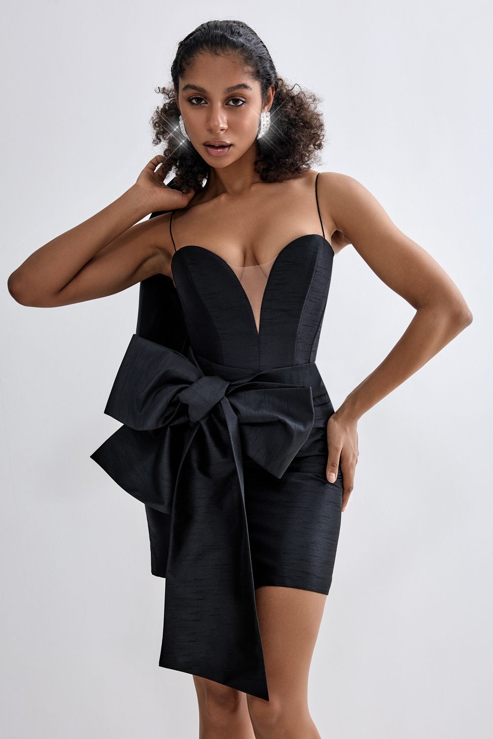 Mini skirt with bow