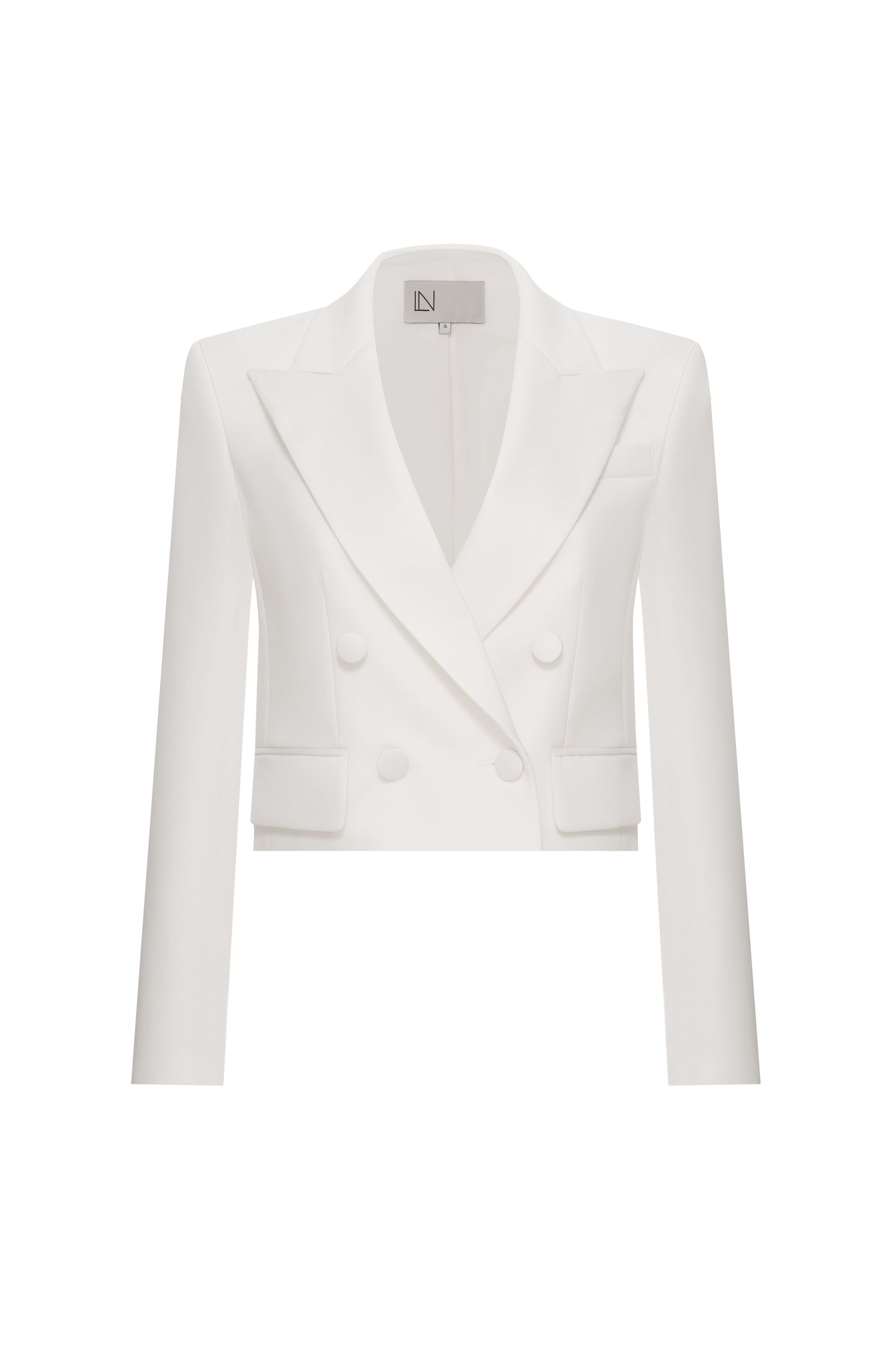 Short double-breasted jacket