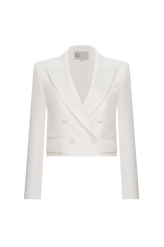 Short double-breasted jacket