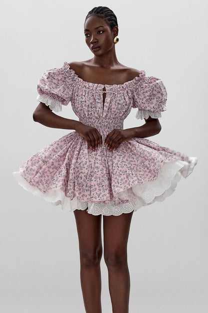 Fluffy skater dress