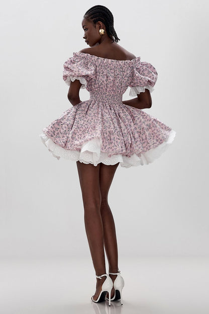 Fluffy skater dress