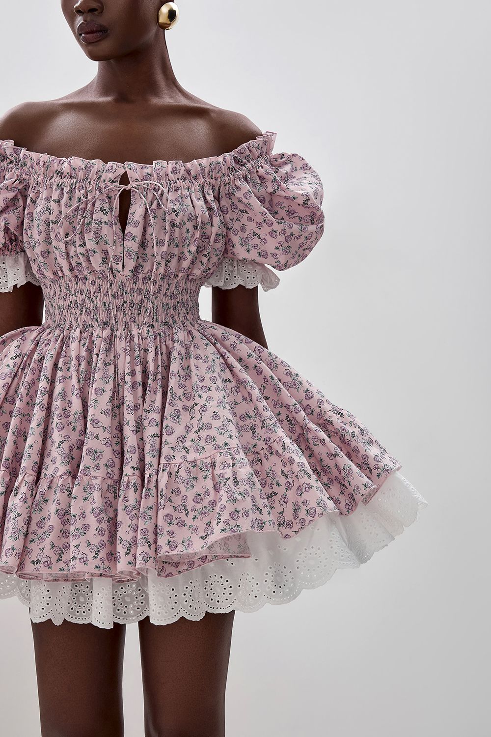 Fluffy skater dress