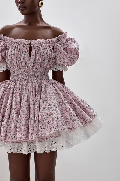 Fluffy skater dress