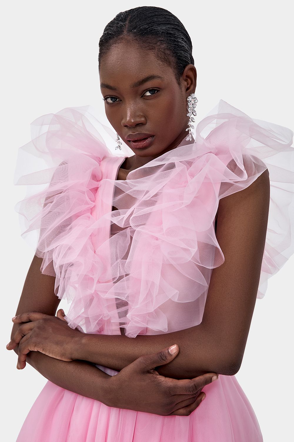 Tulle midi dress