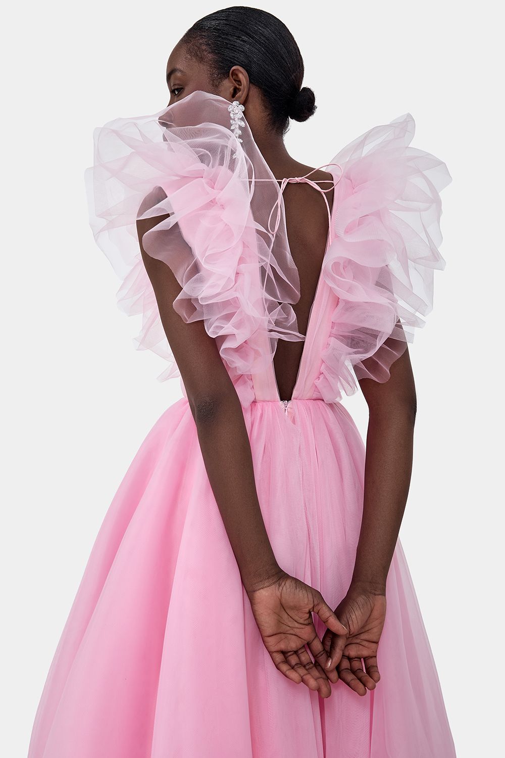 Tulle midi dress