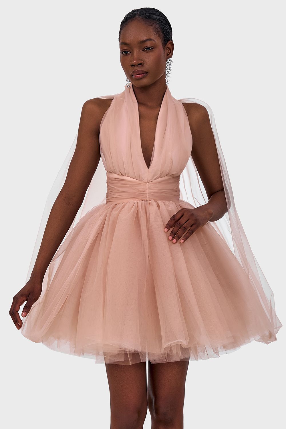 Cape Mini Dress