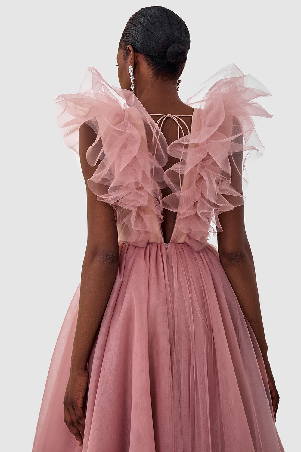 Tulle midi dress