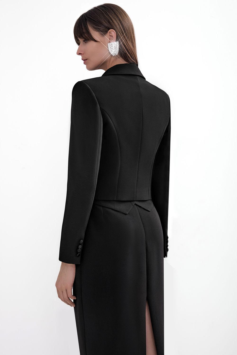 Short double-breasted jacket