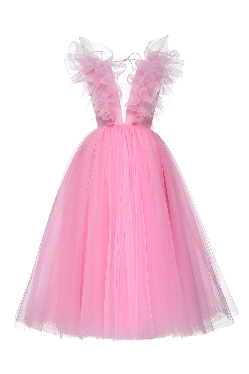 Tulle midi dress