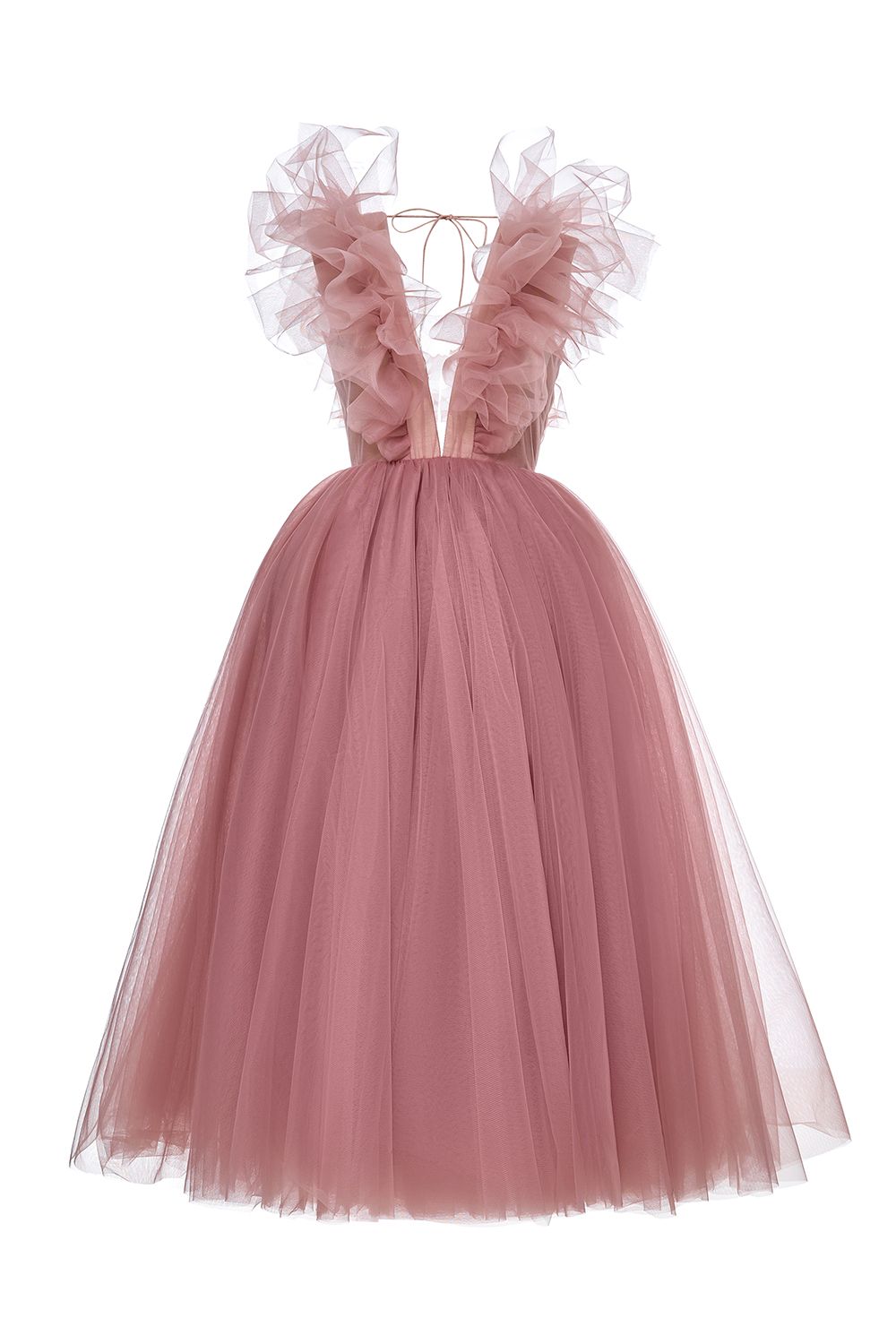 Tulle midi dress