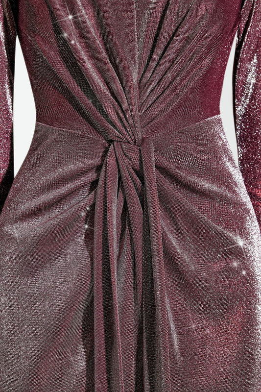 Evening lurex dress