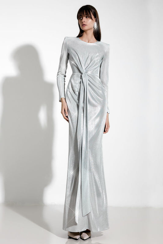 Evening lurex dress