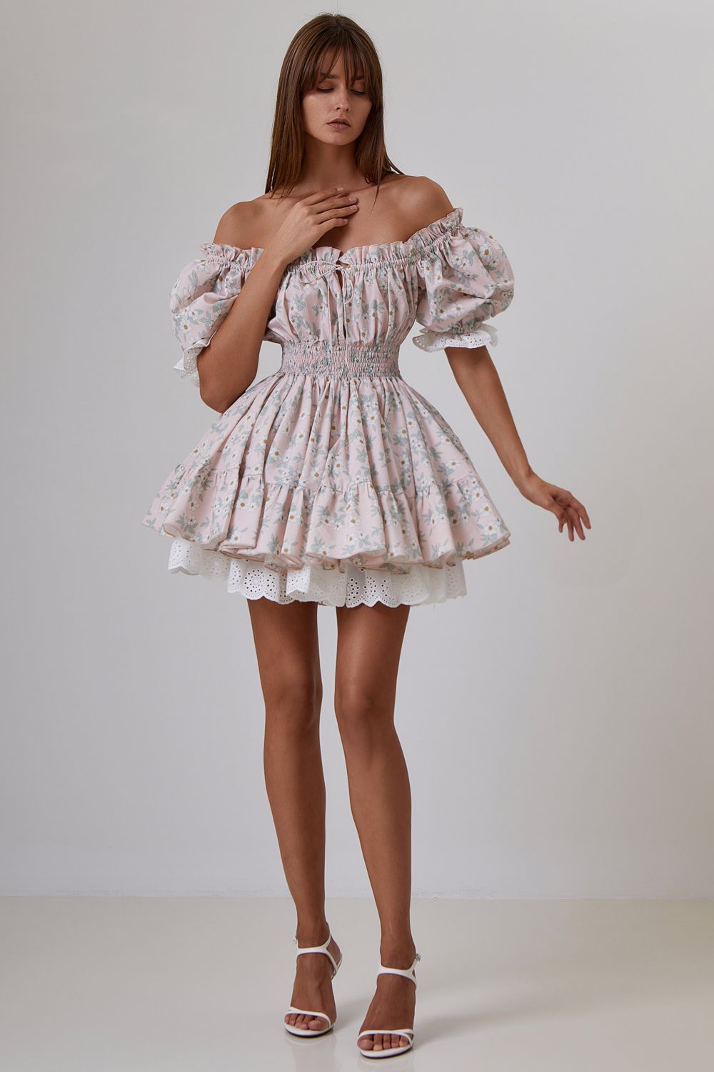 Fluffy skater dress