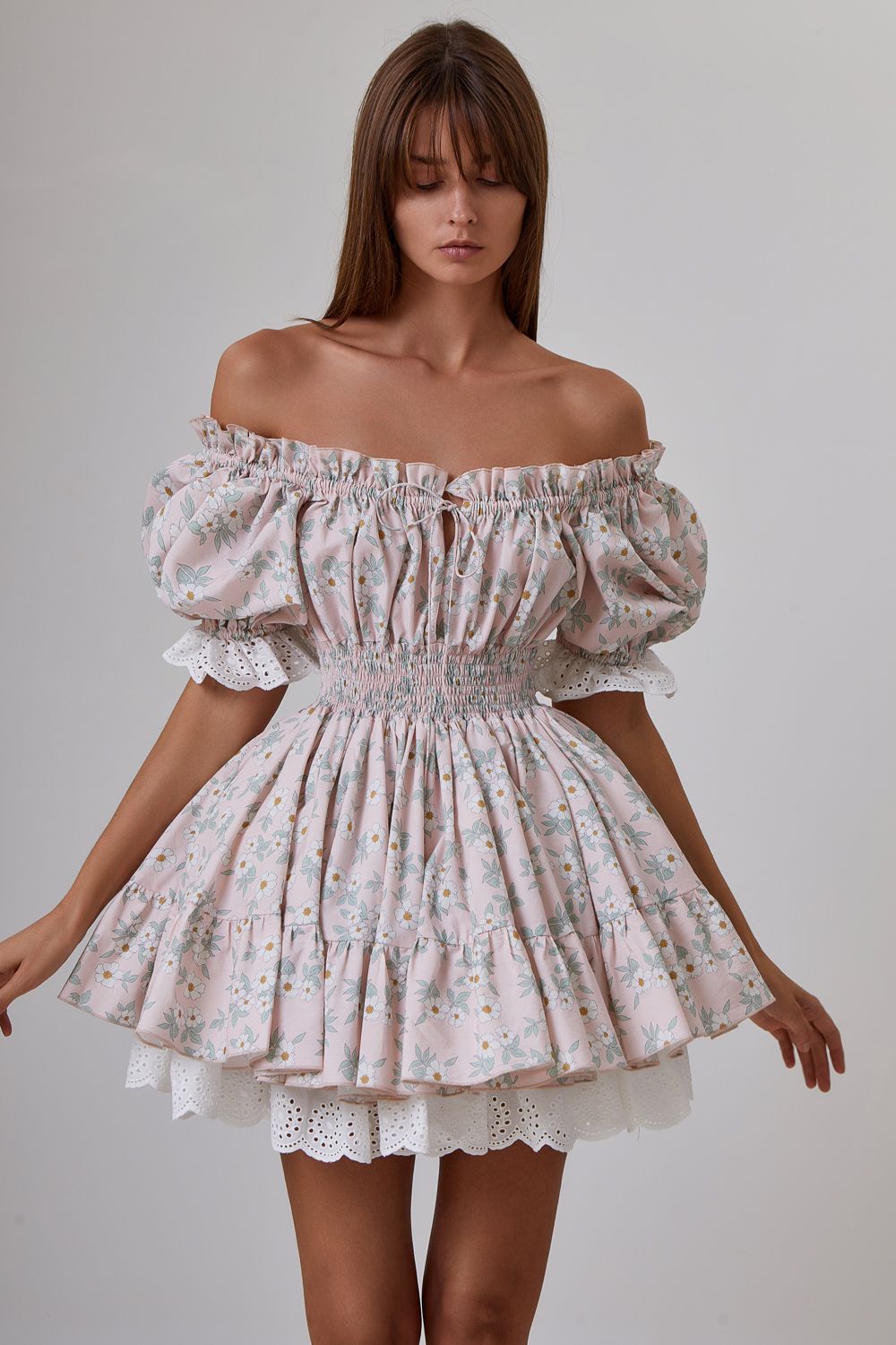 Fluffy skater dress