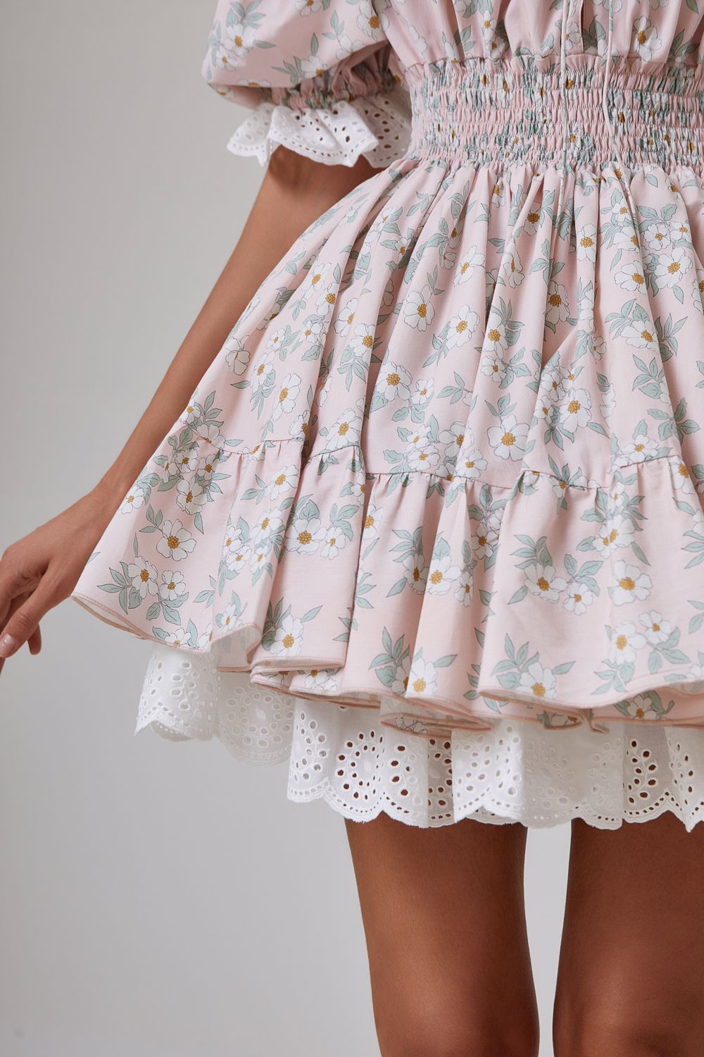 Fluffy skater dress