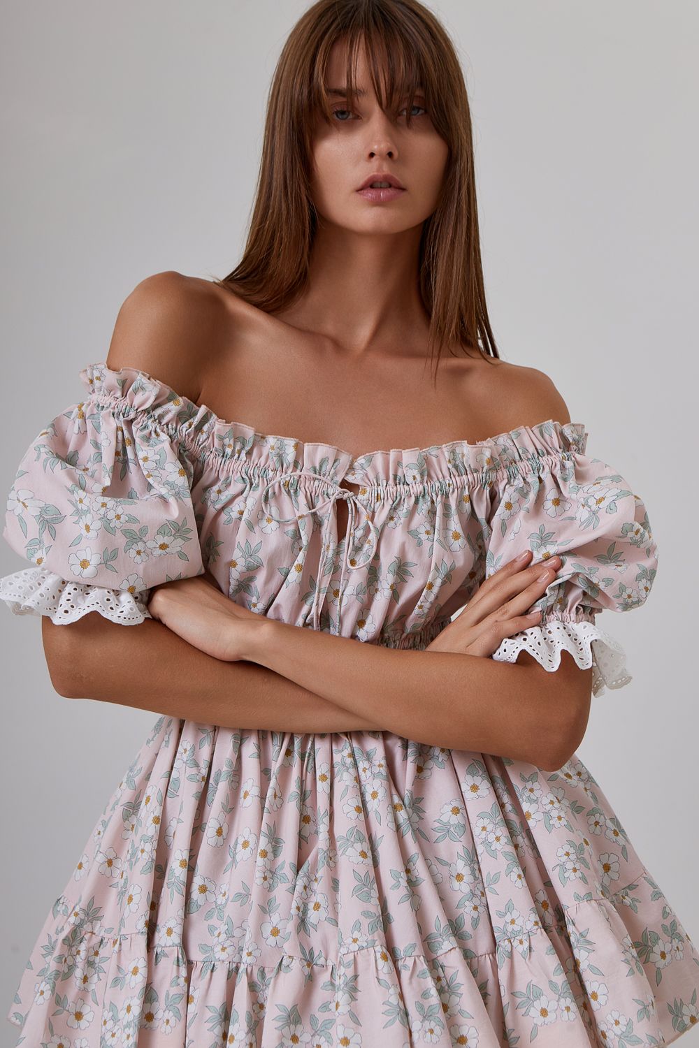 Fluffy skater dress