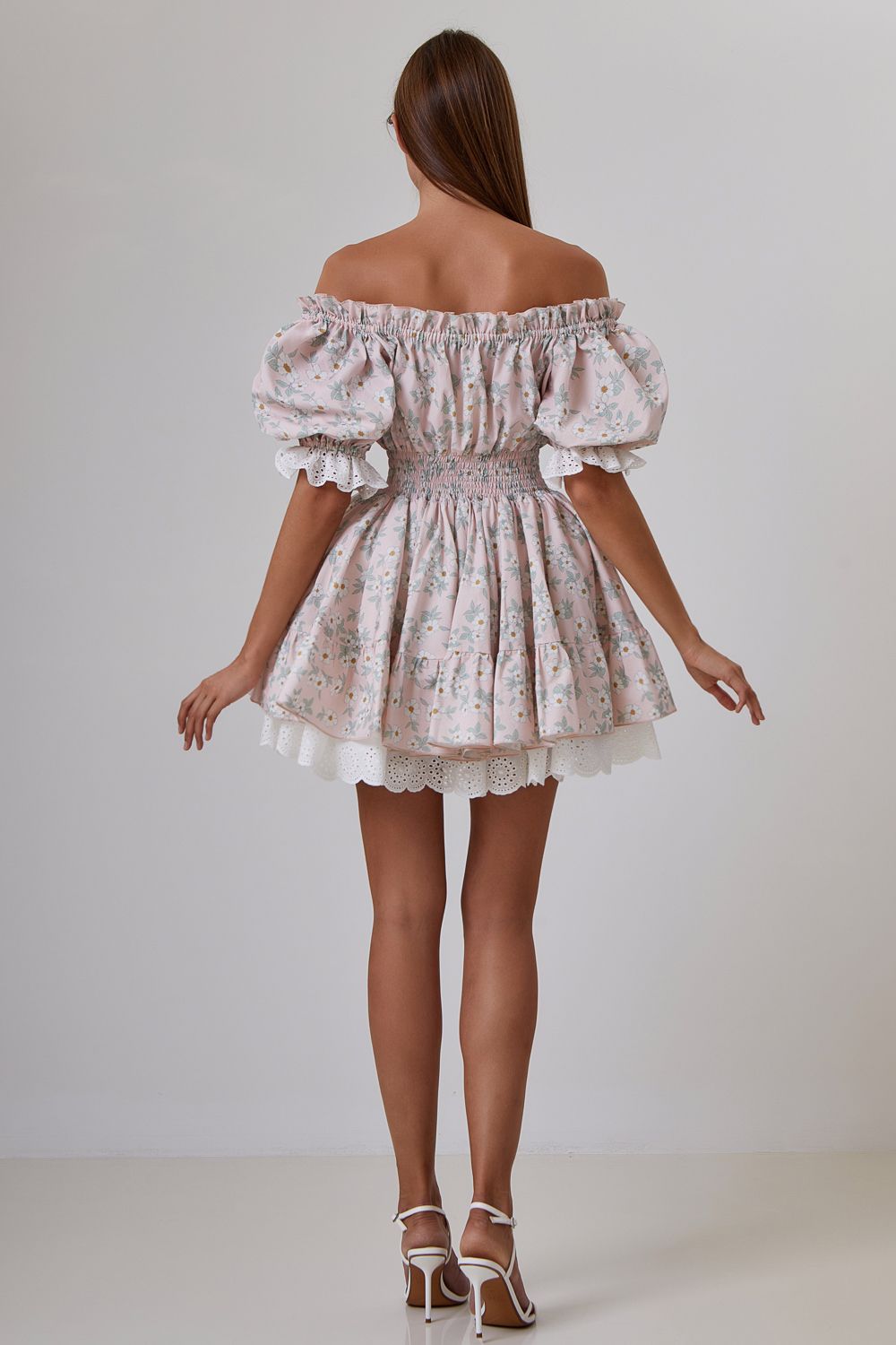 Fluffy skater dress