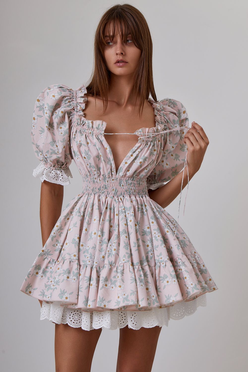 Fluffy skater dress