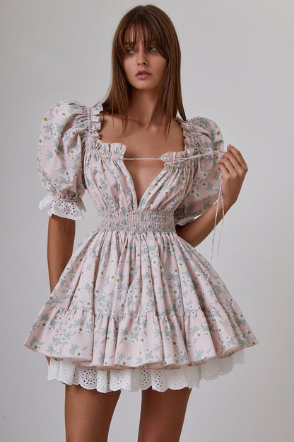 Fluffy skater dress