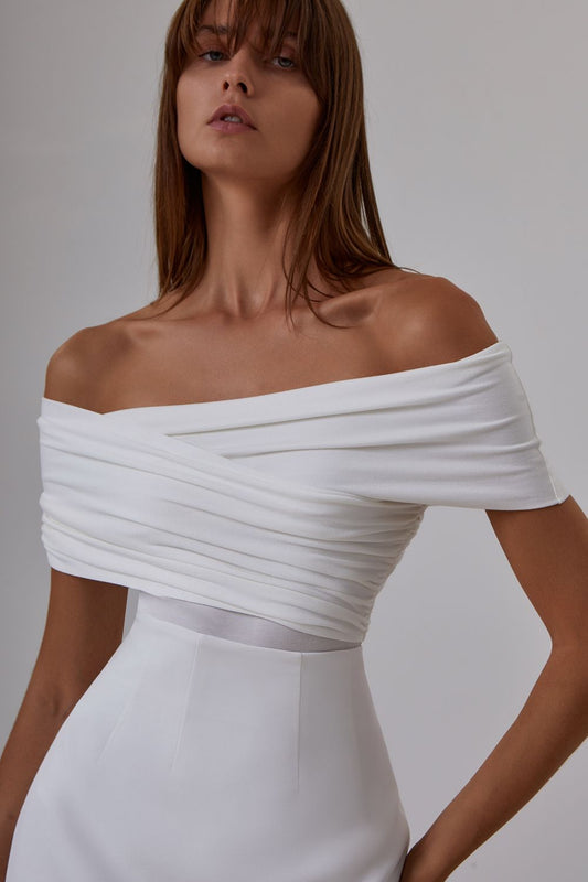 Draped bodysuit