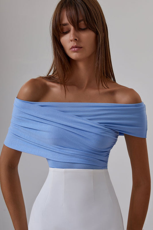 Draped bodysuit