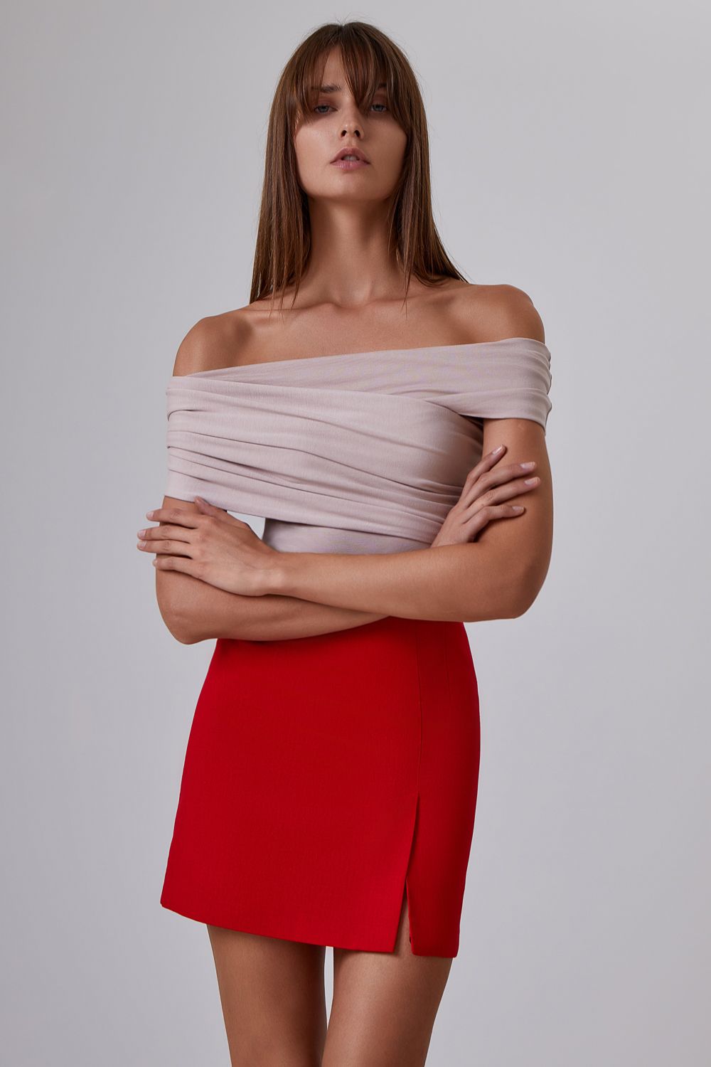 Draped bodysuit