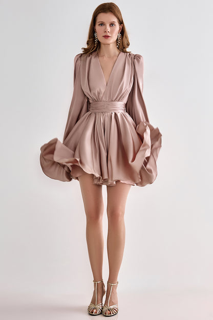 Frilled skater dress