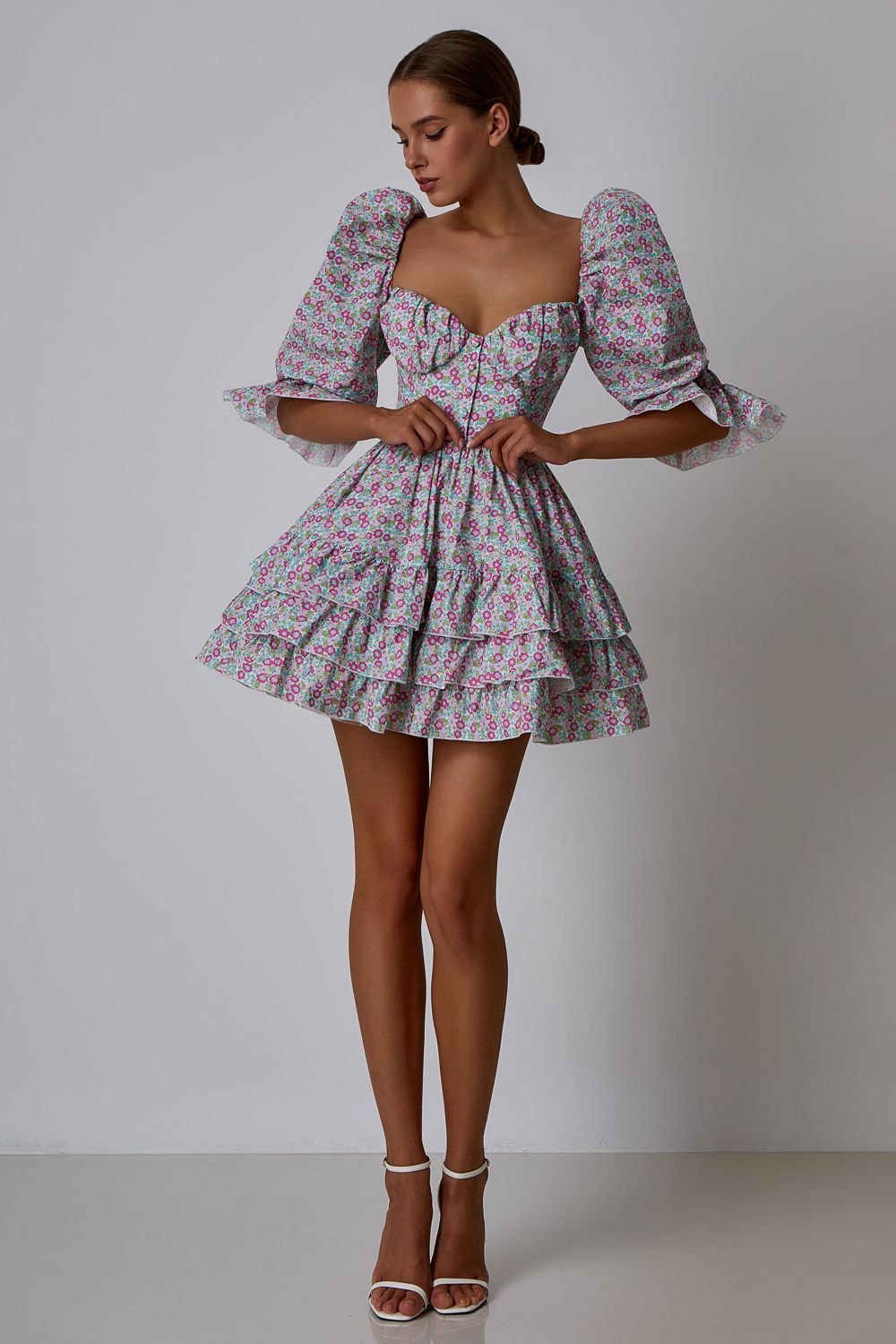 Dress with a corset top