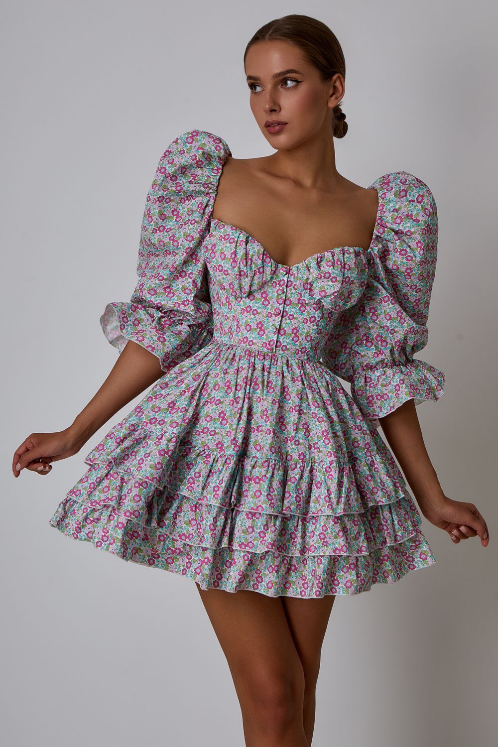 Dress with a corset top