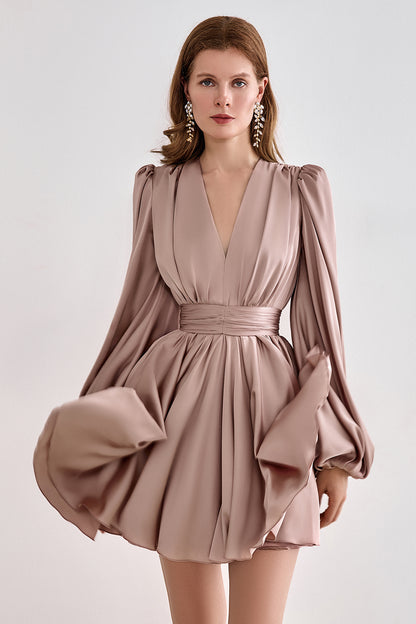 Frilled skater dress