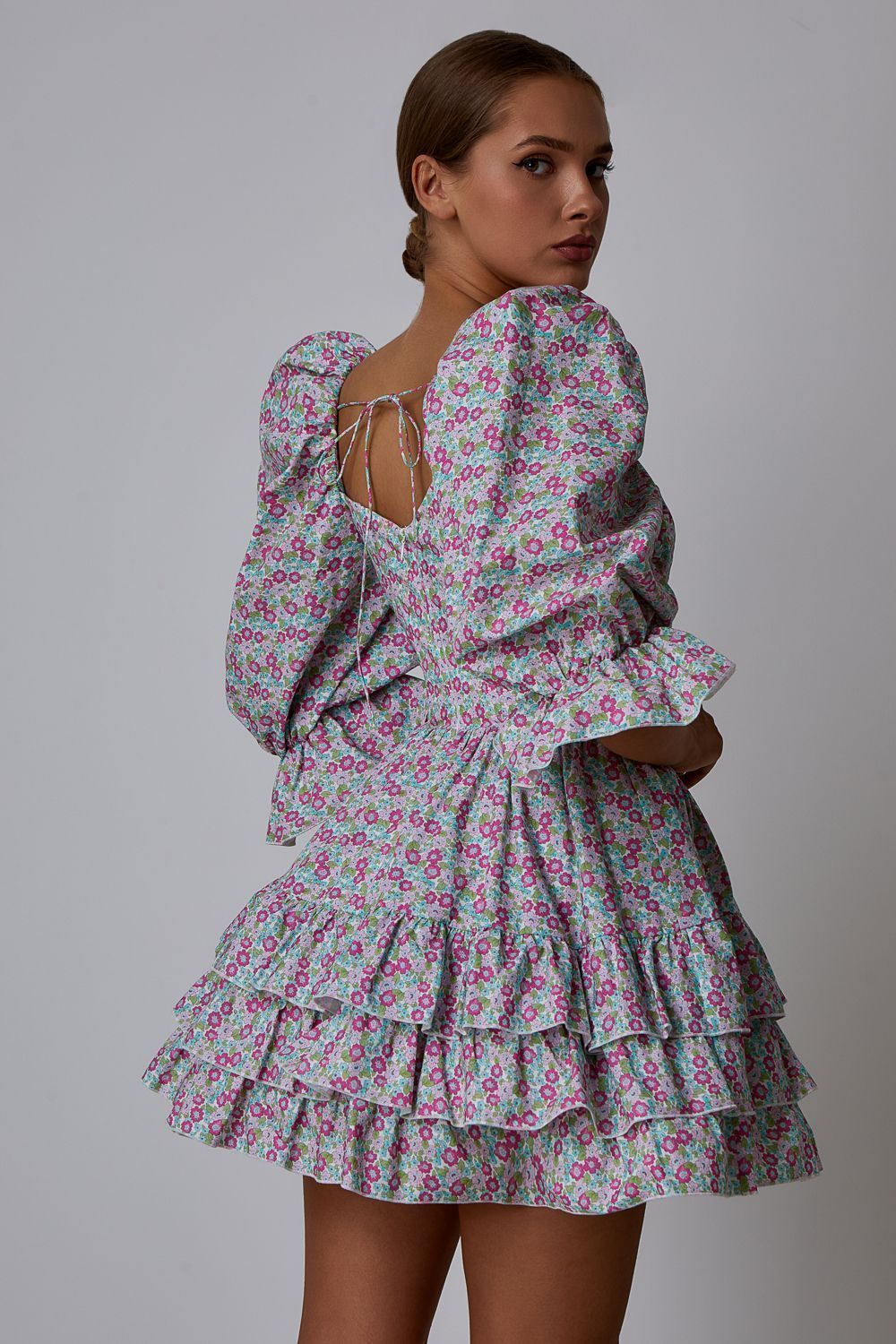 Dress with a corset top