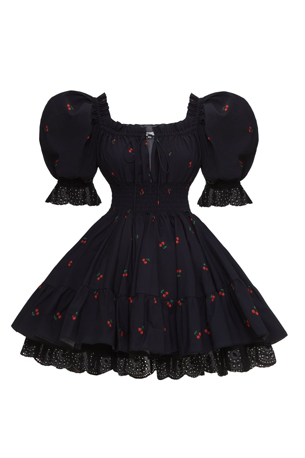 Puff-Sleeve Skater Mini