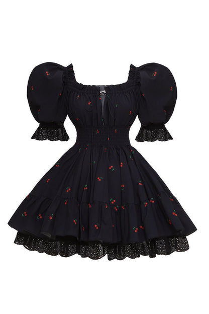 Puff-Sleeve Skater Mini