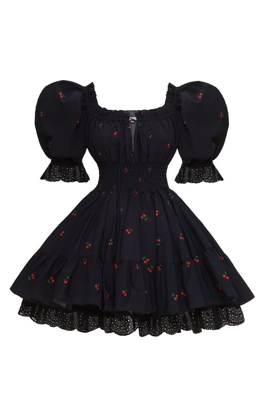 Puff-Sleeve Skater Mini