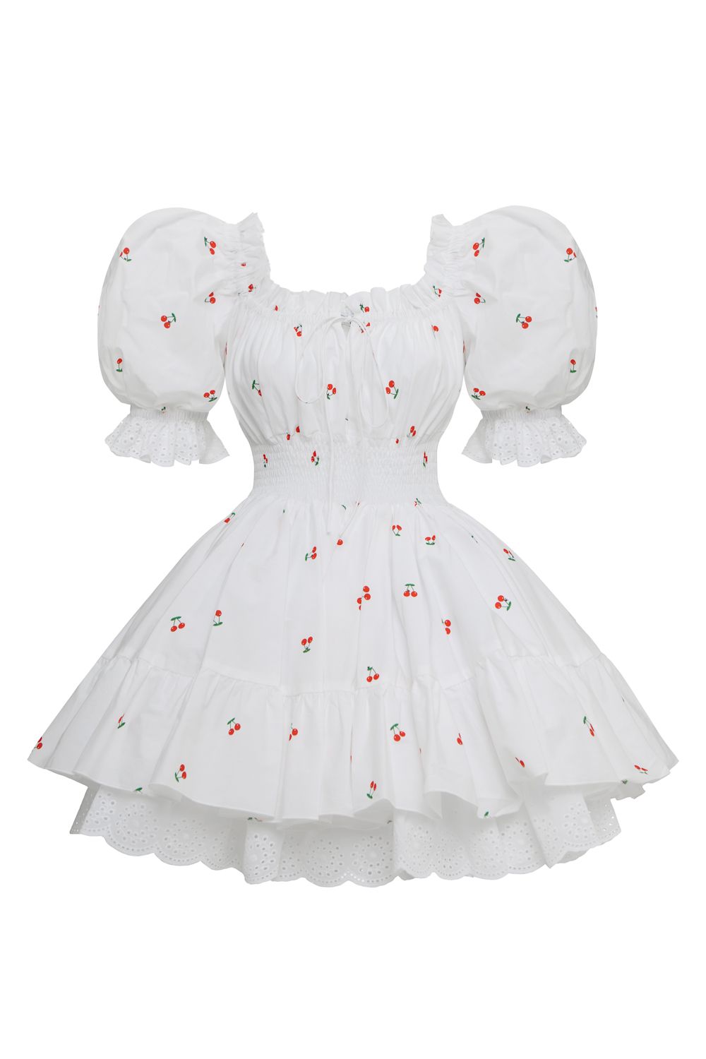 Puff-Sleeve Skater Mini
