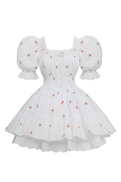 Puff-Sleeve Skater Mini