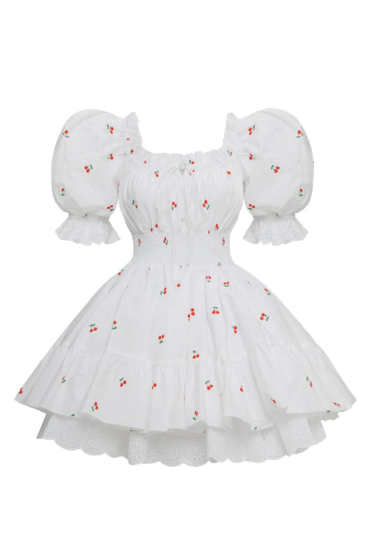 Puff-Sleeve Skater Mini