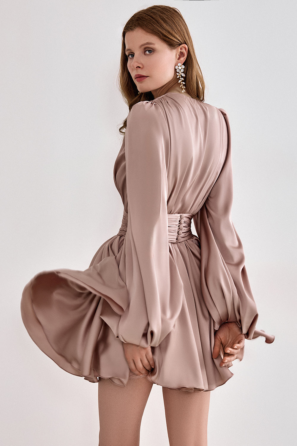 Frilled skater dress