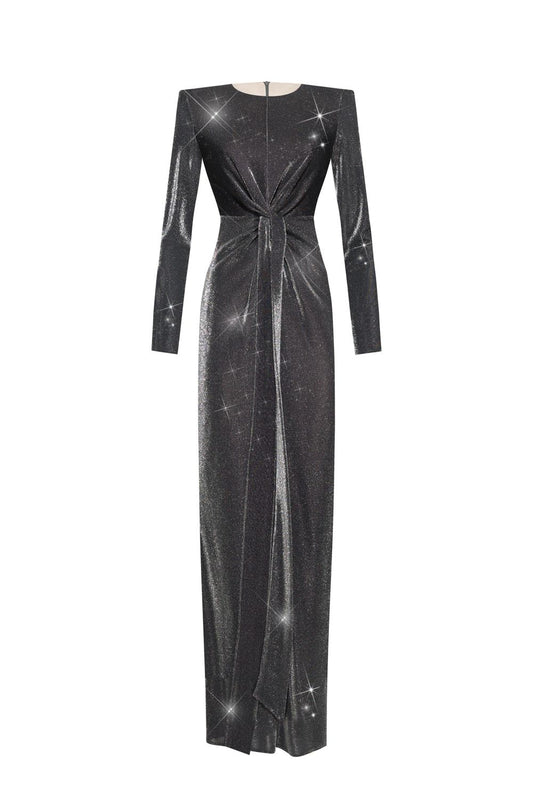Evening lurex dress
