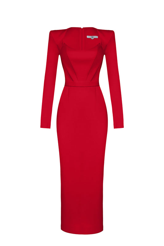 Sculpted Midi Dress