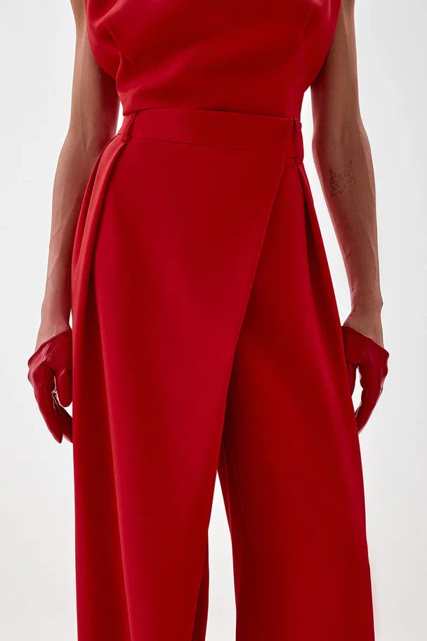 Wrap-Front Trousers